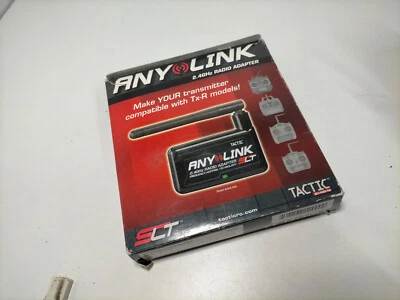 TACTIC ANYLINK SLT RICEVITORE RADIO RC DSM FHSS adattatore 2,4 GHz JR modulo futaba - Immagine 1 di 4