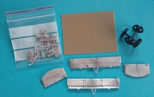 Geen ? 4mm White Metal Kit W/002? GWR 3 Plank Open Wagon + 18.83 Gauge Wheels - Picture 1 of 1