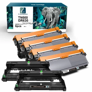 4 Stück TN660 Toner + 2 Stück DR630 Trommel für Brother DCP-L2520DW DCP-L2540DW MFC-L2700DW - Bild 1 von 8