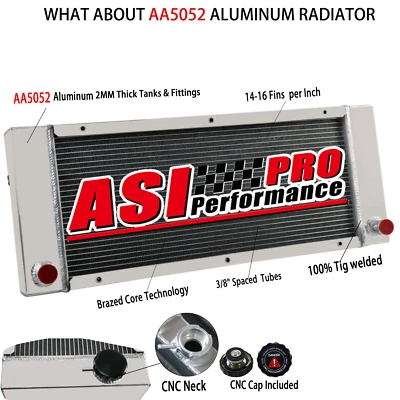 Radiador de aluminio de 4 filas apto para minicargadora Bobcat 64 2 642B 643, 722 742 743+ Foto 1 de 4