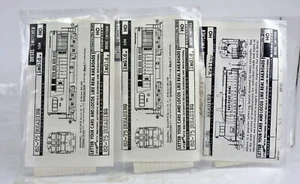 PACK DE 3 CALCOMANÍAS LOCOMOTORA DIÉSEL LECTURA WALTHERS ESCALA HO 8275/6 - Imagen 1 de 5