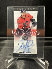2005-06 Jarome Iginla Auto UD Trilogy Ice Scripts