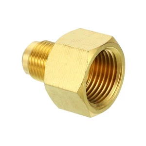 5/8" Female Flare x 3/8" Male Flare Connector Brass Adapter Reducing - Picture 1 of 8