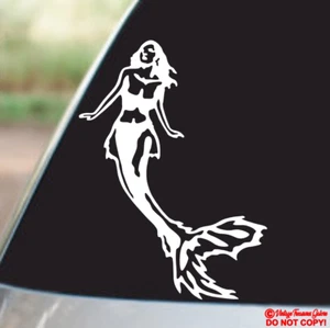 MERMAID Vinyl Decal Sticker Car Truck Boat Window Wall Bumper SEA OCEAN FOLKLORE - Picture 1 of 2