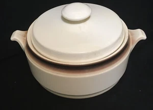 Ceramic Casserole Dish with Handles and Lid Stamped USA 8” - Picture 1 of 7