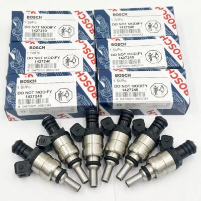 Inyector de combustible 1427240 6 piezas compatible con BMW 320i 325ci 325i 325xi 525i X3 Z3 1999-06 Foto 1 de 4