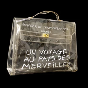 Hermes Vinyl Kelly Beach Handbag SOUVENIR DE L'EXPOSITION 1997 04871 - Picture 1 of 10