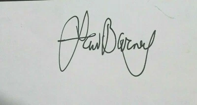 Lem Barney HOF Detroit Lions Signed Autographed 3x6 Index Card JSA - Image 1 of 2