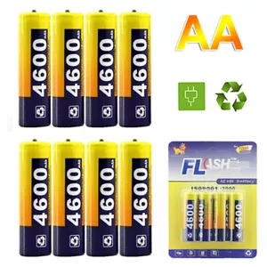 4/8/12/16/24x AA Rechargeable Batteries NiMH 1.2V Battery 4600mAh High Capacity - Picture 1 of 15