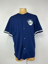 Saxon authentic game wear mens sports top navy buttons contrast sleeve hem logo