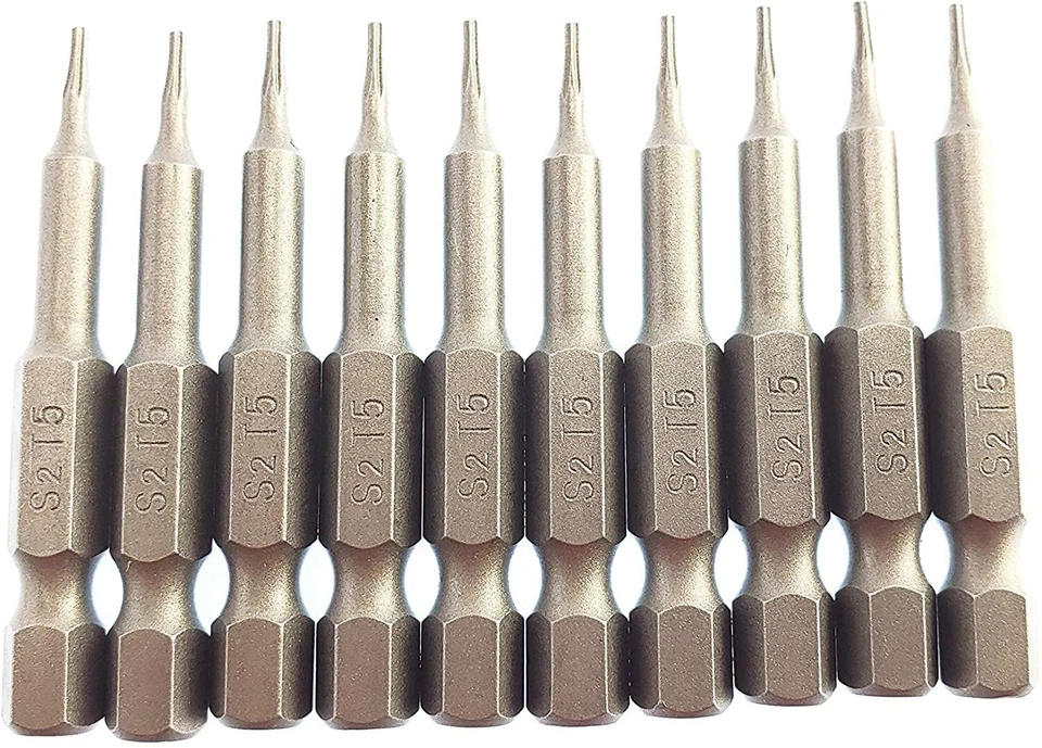 Paquete de 10 brocas de destornillador Torx T5 - Imagen 1 de 2
