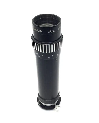 TAMRON Vintage AUX Telephoto 4X No. 57212 Camera Lens With Adapter  Ring 40.5 - Imagem 1 de 4