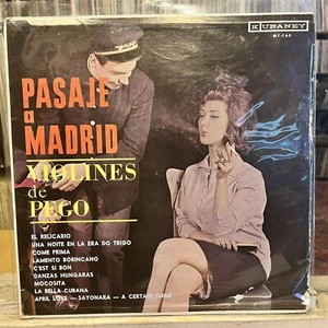 [LATIN]~EXC LP~Los VIOLINES DE PEGO~Pasaje A Madrid~[1960~KUBANEY~Issue] - Picture 1 of 5