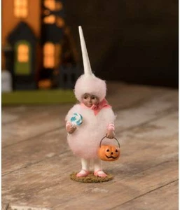 Decoración de Halloween de colección Bethany Lowe rosa algodón caramelo semi TD0084 - Imagen 1 de 1