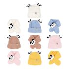 Cute Panda Hat/Neck Scarf for 8M to 3 Years Infants Sylish Beanie Neckerchief