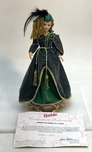 Barbie 1995 Scarlett O'Hara Green Dress Porcelain Musical Box Figurine no. 3341 - Bild 1 von 12