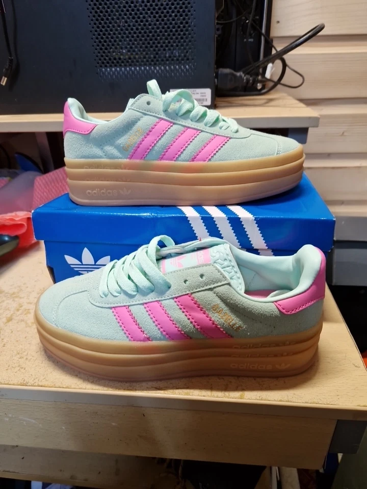 adidas Gazelle Bold Women's Trainers Sneakers Size UK 3.5 Brand New - Image 1 of 4