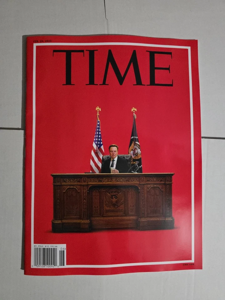 Time Magazine  February 24th 2025  Elon Musk - Image 1 of 1