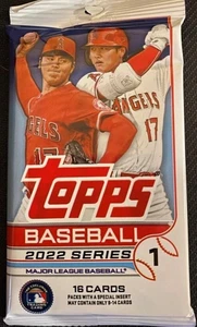 2022 Topps Series 1 Baseball Retail Pack (16 Cards) Factory Sealed! - Bild 1 von 2