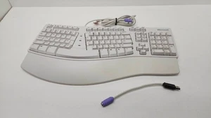 Microsoft Natural Keyboard Elite PS/2 & USB Ergonomic X08-73009-01 KU-0045 WHITE - Picture 1 of 3