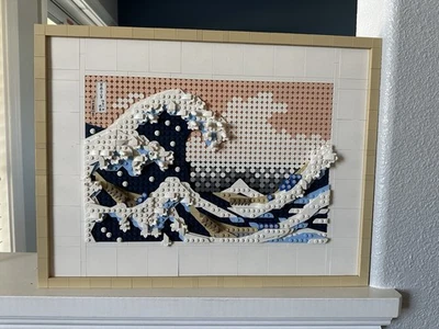 LEGO Art Hokusai The Great Wave Framed Japanese Wall Art Building Set #31208 - Image 1 of 3