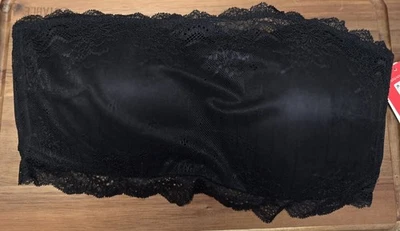 Sujetador Bandeau Spanx Undie-tectable Bralette Sin Tirantes Malla Encaje Negro Grande Nuevo con Etiquetas Foto 1 de 4