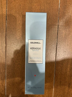 GOLDWELL KERASILK REPOWER VOLUME FOAM CONDITIONER 4.5 OZ RARE ITEM - Image 1 of 2