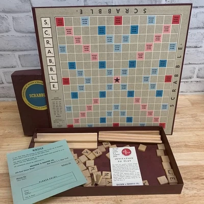 Vintage Selchow & Righter Scrabble Board Game - Image 1 of 4