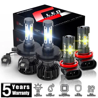 For Suzuki Swift GLS Hatchback 2007-2019 LED Headlights High Low Fog Light Bulbs - Image 1 of 4