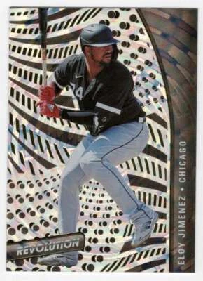 ELOY JIMENEZ 2021 Panini Chronicles Revolution Fractal #98 MLB White So ID:31830 - Image 1 of 2