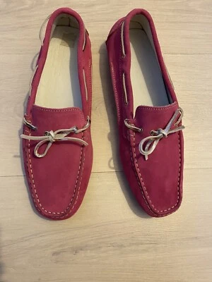 Cammisa Mocassini Donna,n.39,camoscio Viola con fiocco d’argento.Made in italy - Immagine 1 di 4