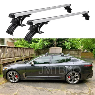 Portaequipajes de carga barra transversal de techo de 48" de aluminio para Kia Stinger Forte Rio Foto 1 de 4