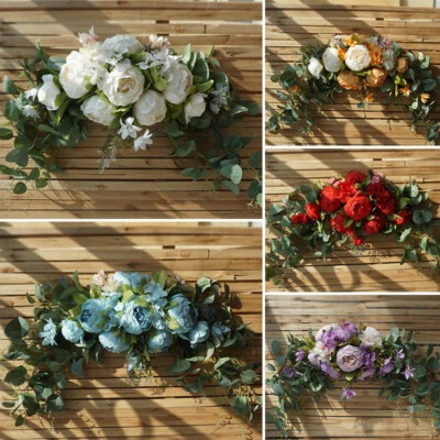 75cm Wedding Arch Backdrop Flower Artificial Bouquet Garland Door Lintel Decor - image 1 of 4