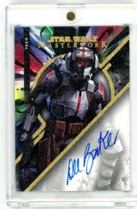 2022 Topps Star Wars Masterwork Dee Bradley Baker as Tech Canvas Auto 11/25 - Picture 1 of 2