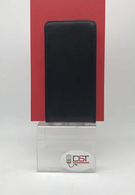 Cover Case FLIP Verticale Per LG Spirit Pelle Nera - Immagine 1 di 4