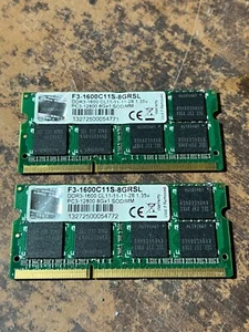 8GB G.Skill Ripjaws PC3-12800 1600mhz DDR3 SODIMM Laptop Ram F3-1600C11S-8GRSL - Picture 1 of 1