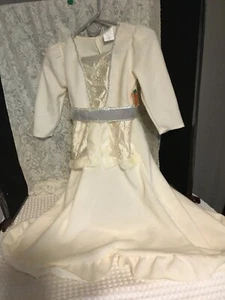 ¡REDUCIDO!!  Vestido Princesa Reina de las Nieves Blanco para Niña M(6-8) - Imagen 1 de 4