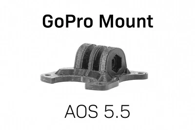 AOS 5 5.5 v2 GoPro Mount Universal FPV SCHWARZ NEU TPU - Bild 1 von 4
