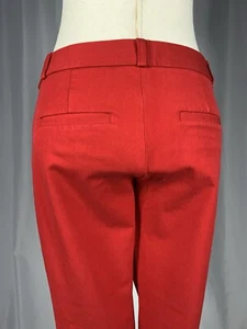 BANANA REPUBLIC Womens “Sloan" Stretch Twill Pant Red, size 2 - Picture 1 of 8