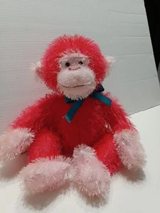 Vintage Russ Berrie Trembles Plush Monkey Pink Shivers & Shakes Sound 16"  Gift - Picture 1 of 7