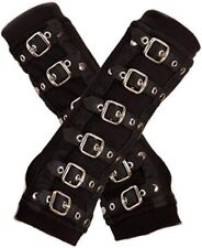 Goth Arm Warmers Buckle Armwarmer Gothic Gloves Emo Accessories