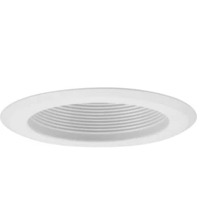 Progress Lighting Recessed 5" Step Baffle Trim White P868-28 - Picture 1 of 3