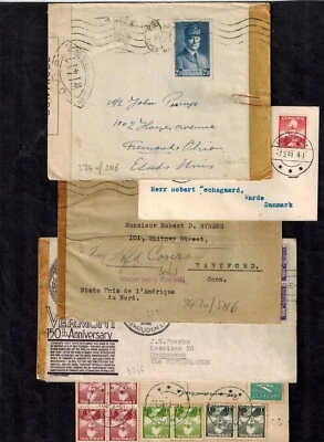 WWII Released By Prize Court Handstamp Covers All Varieties Included - Image 1 of 4