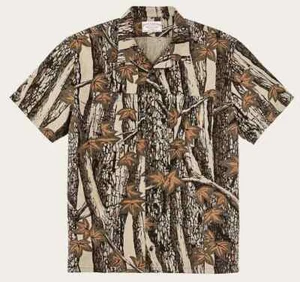 Filson Rustic Short Sleeve Camp Shirt 20218754 Maple Bark Camo Dark Tan Brown CC - Picture 1 of 8
