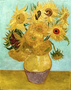 Niederländische Sonnenblumen von Vincent Van Gogh Giclée Archiv Fine Art Papier Reproduktion - Bild 1 von 2