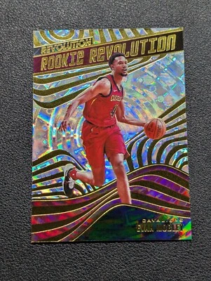 2021-22 Panini Revolution Evan Mobley Rookie Revolution Fractal SP #1 Cavaliers - Image 1 of 2