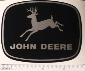 JOHN DEERE 4 pouces de large 4 pattes argent cerf décalcomanies tracteur coupe ordinateur J1959 - Photo 1 sur 1