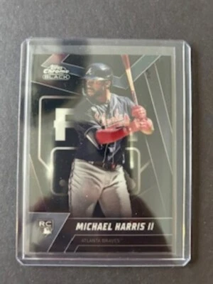 2023 Topps Chrome Black Michael Harris || SP Image Variation RC - Image 1 of 2
