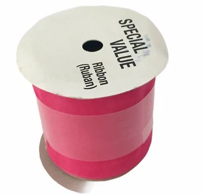 Michaels Stores Special Value Sheer Pink Ribbon 2.75" x 3yd Lightweight Crafting - Image 1 of 4
