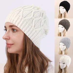 Cappello In Lana Lavorata A Maglia Per Uomo E Donna Cappelli Moda E Casual ☆ - Picture 1 of 22